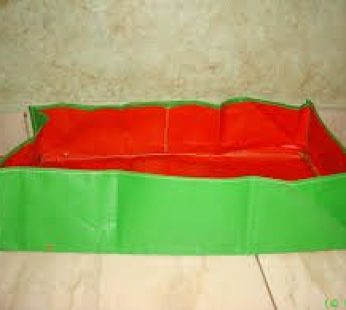 YUVAGREEN Terrace Gardening 200 GSM UV Treated Grow Bags 48″x24″x12″ Green with Orange.