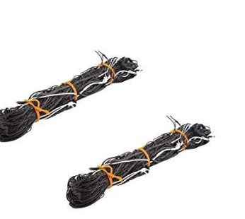 YUVAGREEN Plant Climbing net, Creeper Plant Support net for Agriculture and Gardening (5 feet X 10 feet, Black) (Pack of 2)