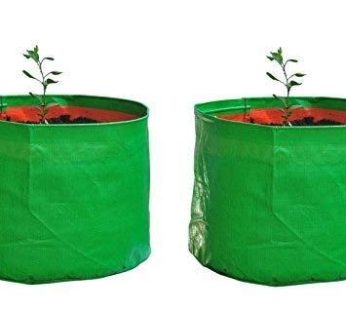 YUVAGREEN Heavy Duty Terrace Gardening Leafy Vegetable Green Grow Bag (12″ X 12″) – (Pack of 2)