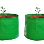 YUVAGREEN Heavy Duty Terrace Gardening Leafy Vegetable Green Grow Bag (15" X 12") - (Pack of 2)