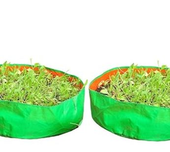 YUVAGREEN Heavy Duty Terrace Gardening Leafy Vegetable Green Grow Bag (18″ X 9″) – (Pack of 2)