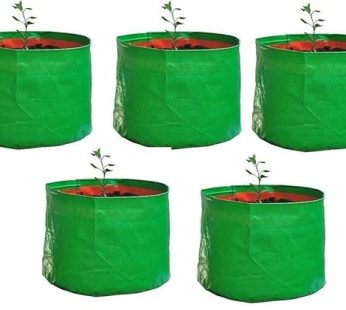 YUVAGREEN Heavy Duty Terrace Gardening Leafy Vegetable Green Grow Bag (12″ X 12″) – (Pack of 5)