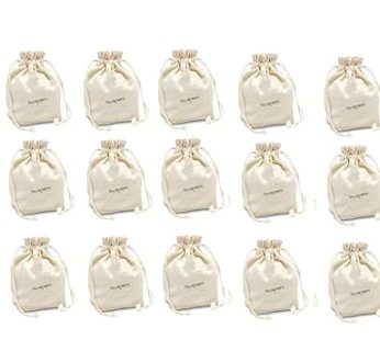 YUVAGREEN 100% Cotton Set of 15 Reusable Fridge Storage Bags for Vegetables and Fruits Premiium Quality Multipurpose Eco Friendly Bags (15 Large Size Bags)  (₹24 / count)