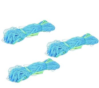 YUVAGREEN Plant Climbing net, Creeper Plant Support Fabric Net for Agriculture and Gardening, (10 Feet X 5 Feet, 3 Mtrs X 1.5 Mtrs, Blue) – Pack of 3