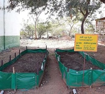 YUVAGREEN HDPE UV Stabilize Imported Vergin Fabric Agro Vermi Compost Making Bed Olive Green (Imported Olive Green, 8ft x 4ft x 2ft )