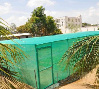 YUVAGREEN Agro Shade Net 75% Shade 3Mtr * 3 Mtr Greenhouse UV Stabilized Net (10 Feet x 10 Feet) Green Net – 100 Sq feet
